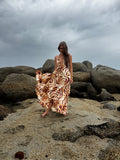 Amaya Leela Dress, satin maxi dress, made in Cape Town