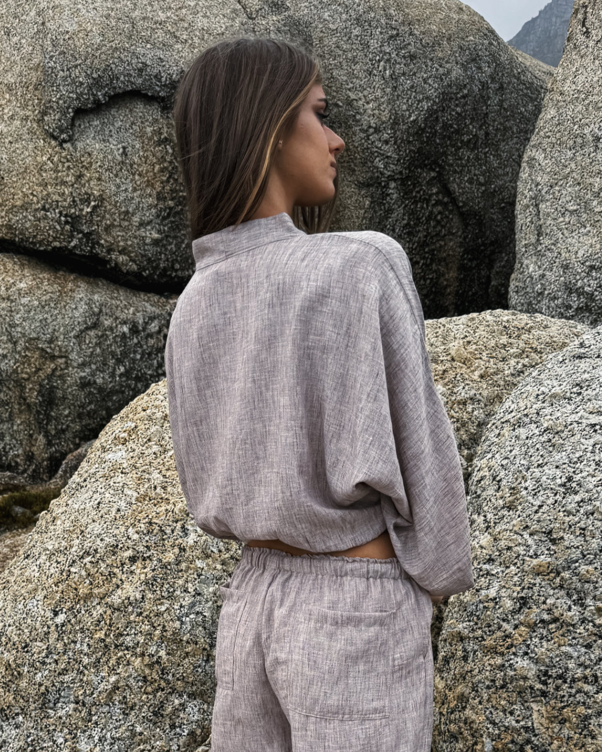 Amaya Nusa Top, linen top, made in Cape Town