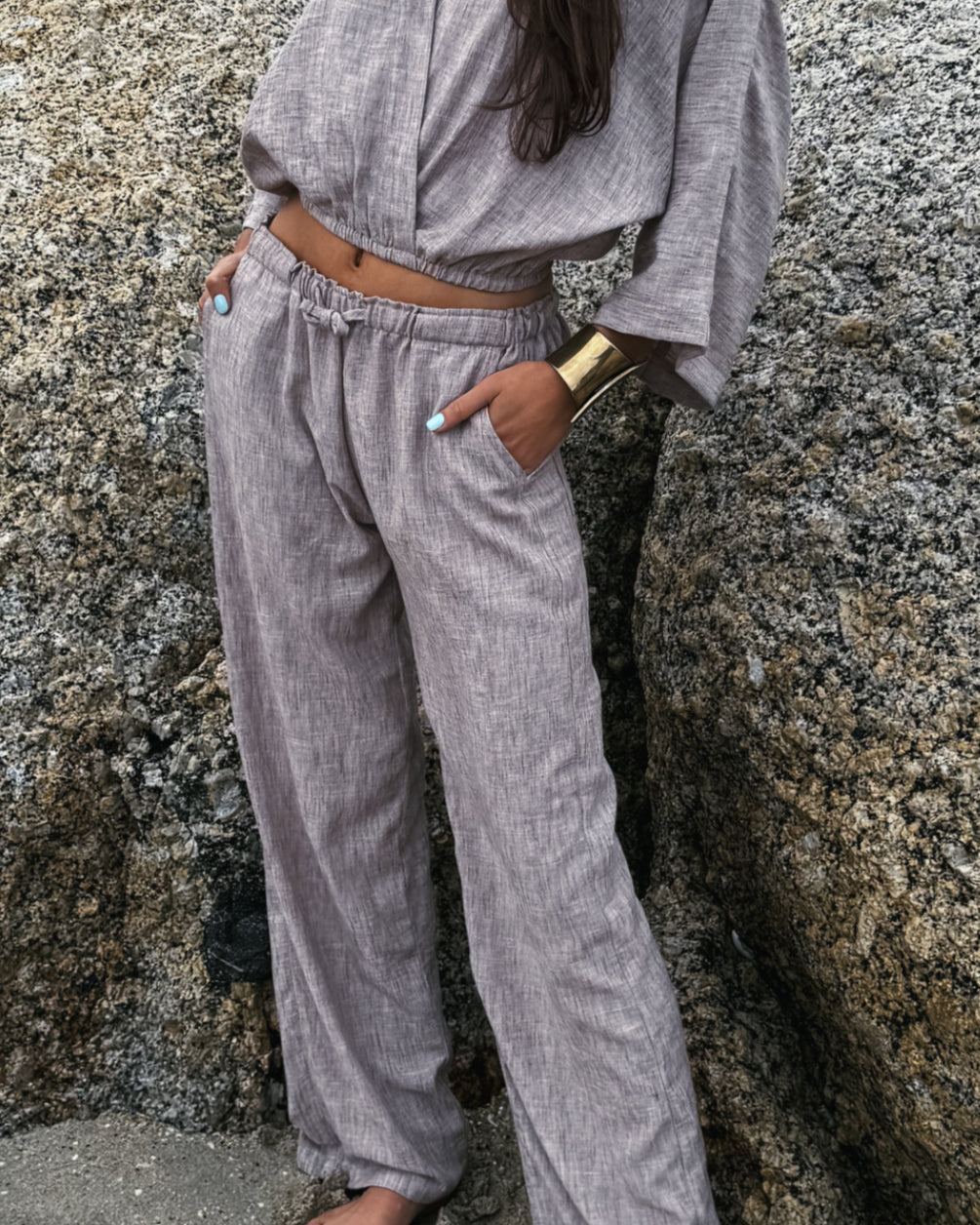 Amaya Shio Pants, pair of linen pants, made in Cape Town