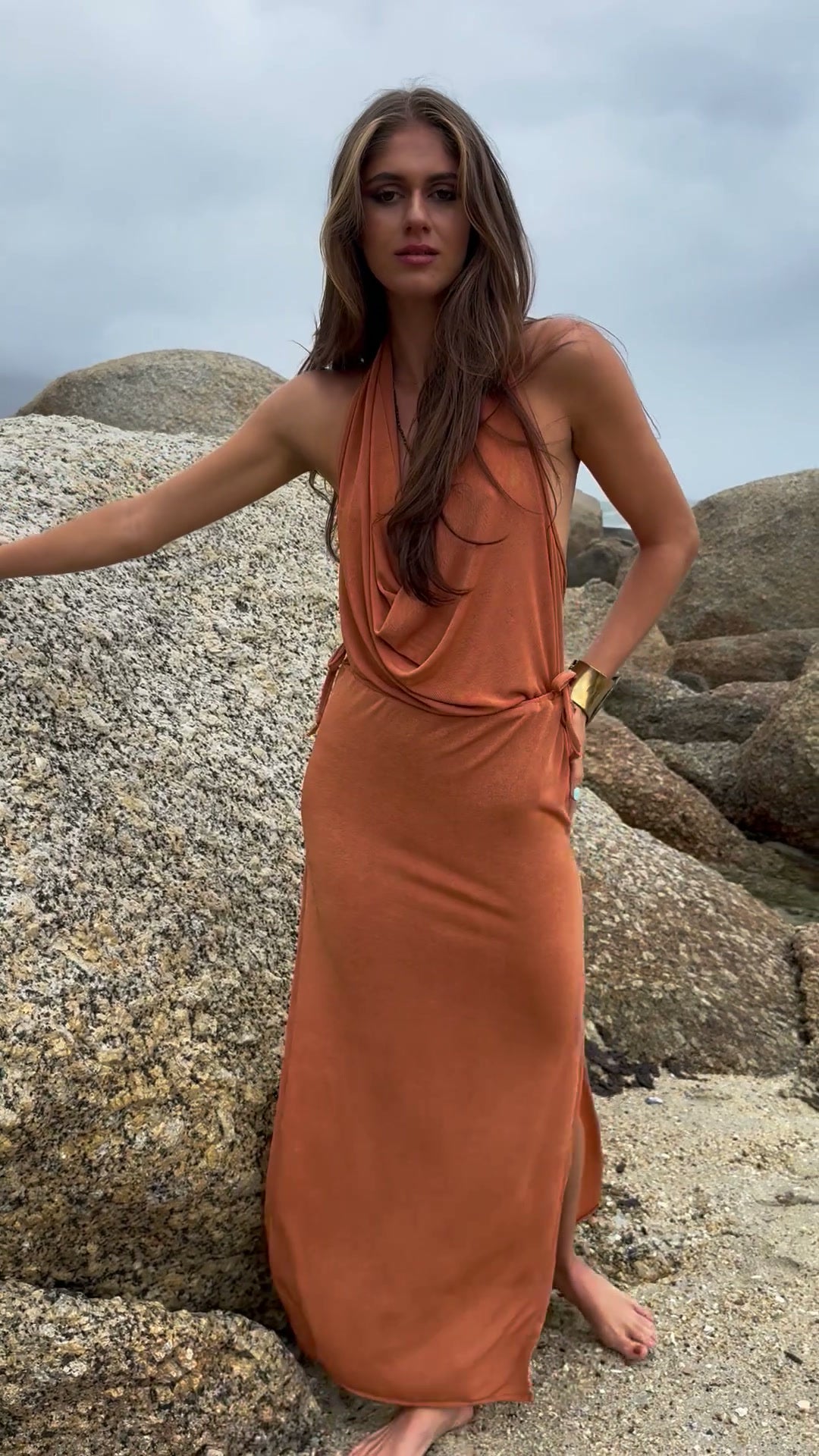 Amaya Madison Dress, knit maxi dress, made in Cape Town