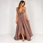 Amaya Leela Dress, satin maxi dress, made in Cape Town