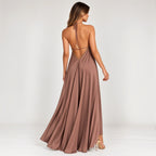 Amaya Leela Dress, satin maxi dress, made in Cape Town